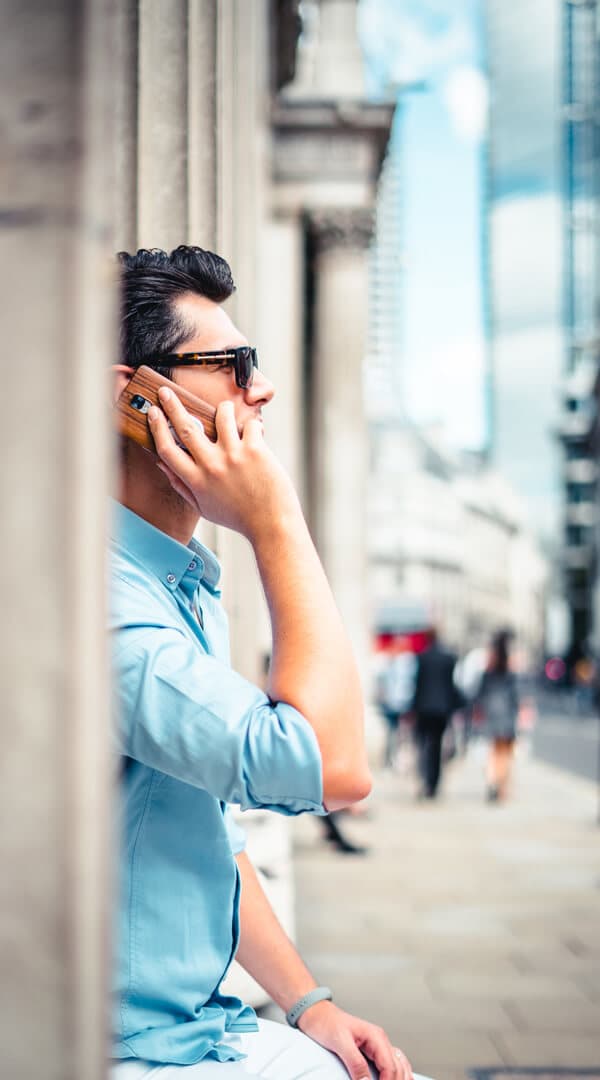 Man on phone