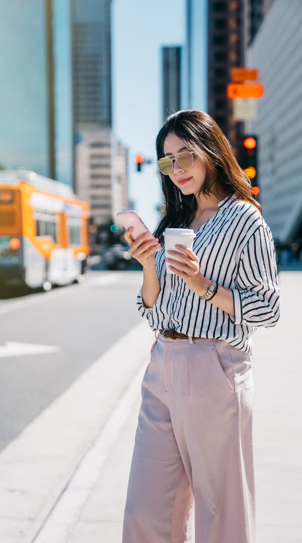 Woman with coffee